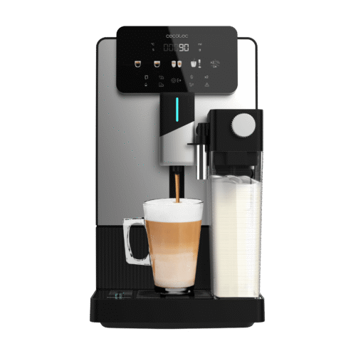 Vista frontal del microondas digital Cecotec Proclean 2500 con panel de control táctil y mando giratorio