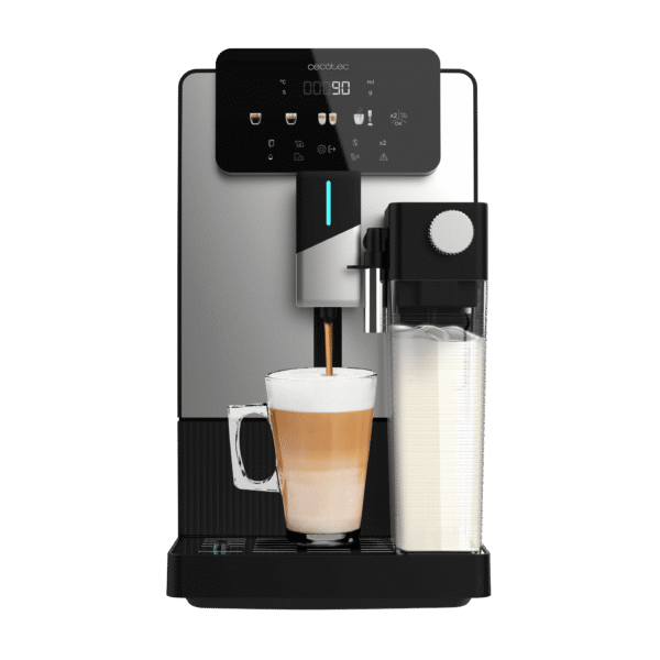 Vista frontal del microondas digital Cecotec Proclean 2500 con panel de control táctil y mando giratorio