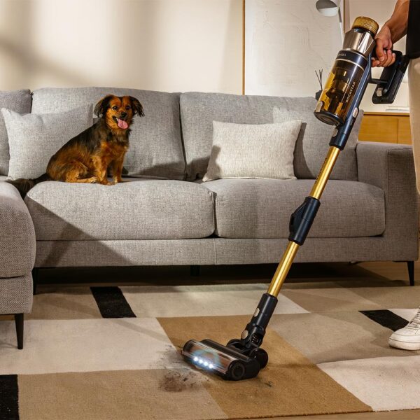 Imagen 6 Aspirador vertical Conga Rockstar RS90 Pet Flex con motor digital BLDC, diseño flexible y accesorios para mascotas. Limpieza eficiente en todo tipo de suelos.