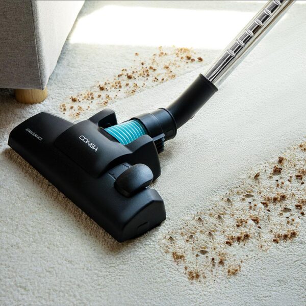 Imagen 5 Aspirador de trineo Conga Powerbag 2000 Compact Plus con 800 W de potencia, bolsa de 2 L y filtro de alta eficiencia. Limpieza profunda en todo tipo de suelos.