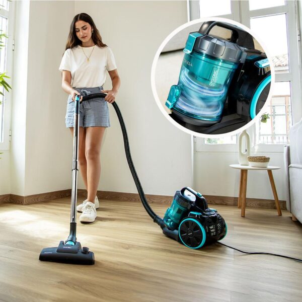 Imagen 4 Aspirador de trineo sin bolsa Conga Rockstar Cyclonic XL con 800 W de potencia, tecnología multiciclónica, depósito de 4 L y filtrado de alta eficiencia para el hogar.