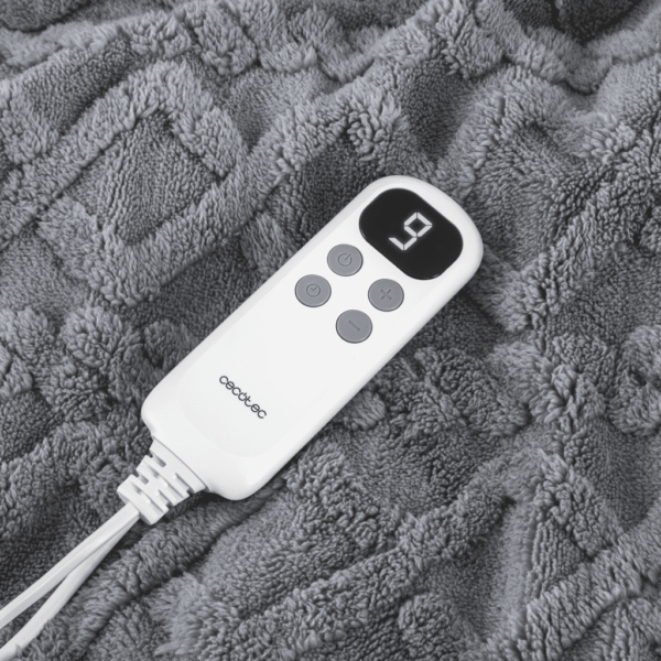 Imagen 4 Manta eléctrica HeatConfort Luma de 180x130 cm con tacto suave, distribución uniforme del calor y varios niveles de temperatura para un descanso perfecto.