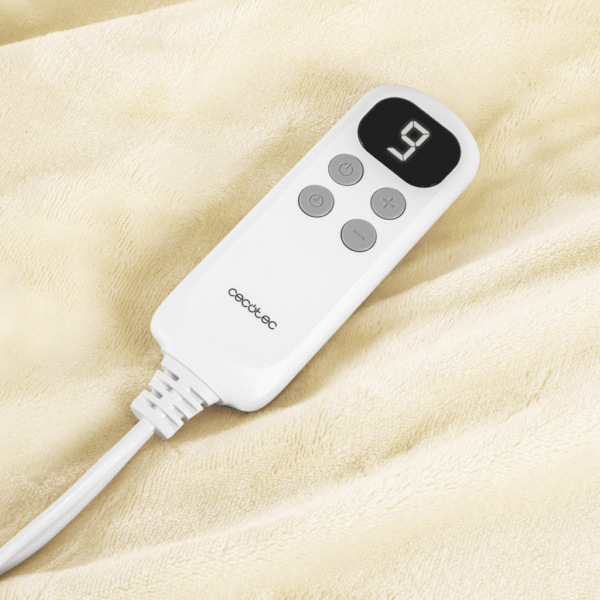 Imagen 4 Manta eléctrica Cecotec HeatConfort Calma de 160x130 cm. Proporciona calor uniforme, textura suave y protección contra sobrecalentamiento para el invierno.