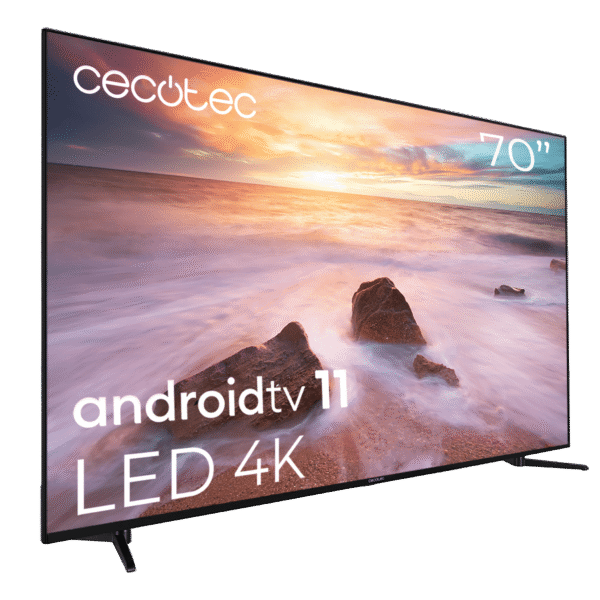 Imagen 2 Smart TV Cecotec TV A2 ALU20070 de 70 pulgadas con resolución 4K UHD, Android TV 11 y HDR10 . Máxima conectividad con Chromecast y Google Voice Assistant.