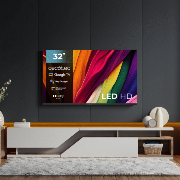 Imagen 4 Televisor Cecotec TV LED A3 series ALH40032 de 32 pulgadas con resolución HD, Google TV, Dolby Audio y Chromecast integrado para una experiencia inteligente.