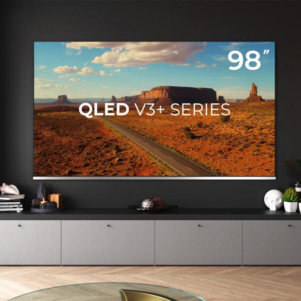 Imagen 4 Televisor Cecotec QLED 98" V3 VQU30098 con 4K UHD, Android TV 11, Local Dimming y Dolby Atmos. Disfruta de una experiencia de cine con subwoofer de 15W.