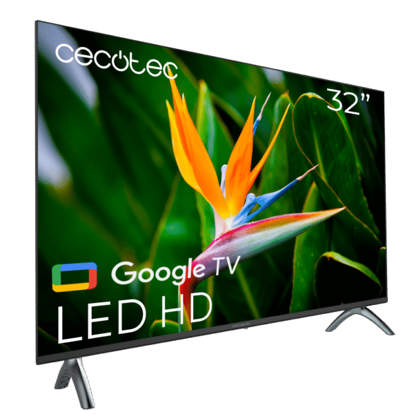 Imagen 2 Televisión Cecotec de 32 pulgadas con resolución HD, Google TV integrado, Dolby Audio y Chromecast. Calidad de imagen y sonido inteligente para todo tipo de estancias.