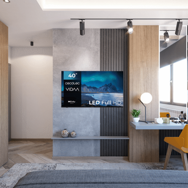 Imagen 4 Televisor Cecotec A5 Series ALF50040 de 40 pulgadas con resolución Full HD, sistema operativo VIDAA, sonido Dolby Audio y conectividad HDMI y USB integrada.