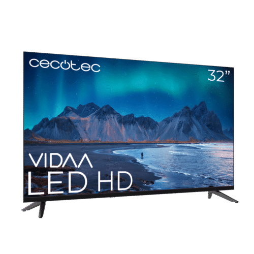Imagen 2 Smart TV Cecotec de 32 pulgadas con resolución HD, sistema operativo VIDAA y sonido Dolby. Conectividad HDMI y USB para un entretenimiento inteligente y compacto.