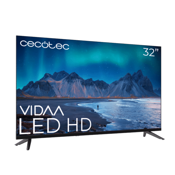 Imagen 2 Smart TV Cecotec de 32 pulgadas con resolución HD, sistema operativo VIDAA y sonido Dolby. Conectividad HDMI y USB para un entretenimiento inteligente y compacto.